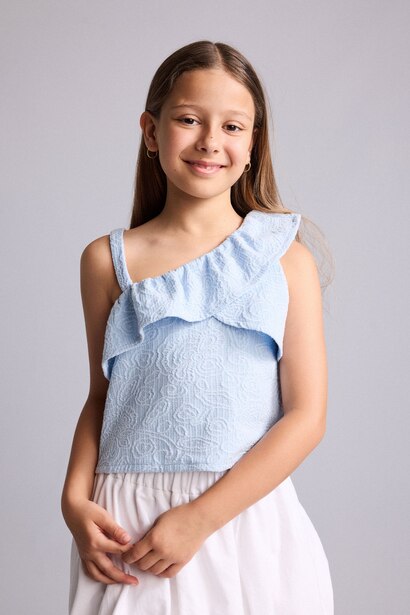 Girl Floral Short Sleeve T-Shirt