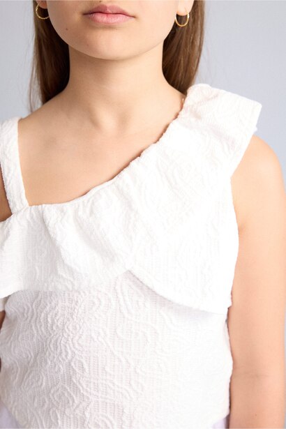 T-shirt floral à manches courtes pour fille