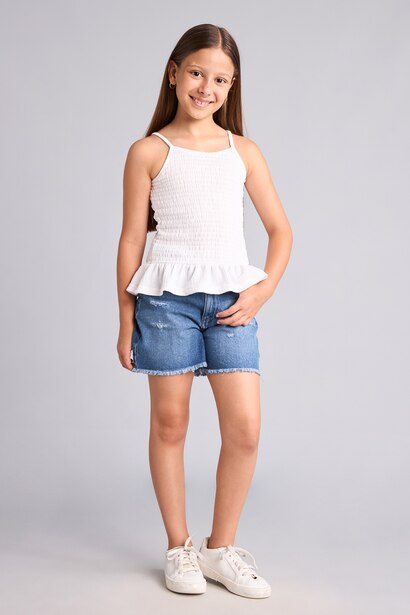 Girl Crew Neck Top