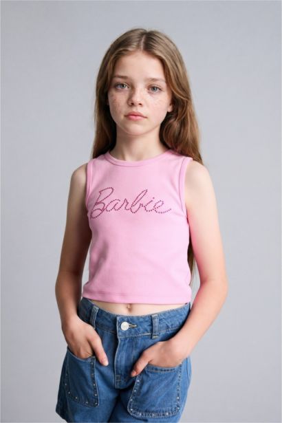 Girl Barbie Crew Neck Tank Top