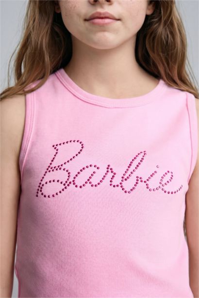Girl Barbie Crew Neck Tank Top