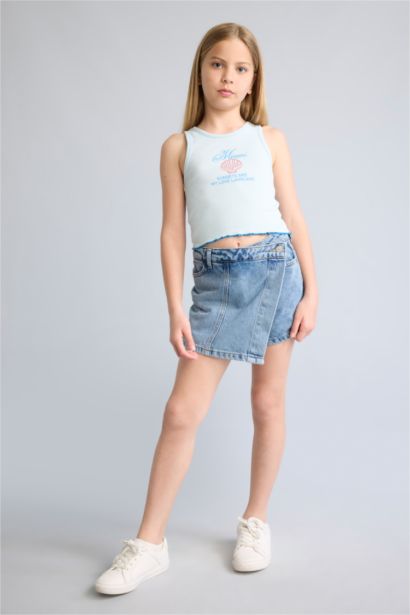 Girl Slogan Ribana Tank Top