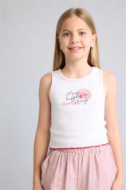Girl Slogan Ribana Tank Top