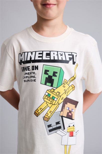 2 piece Regular Fit Minecraft Licensed Knitted Pyjamas