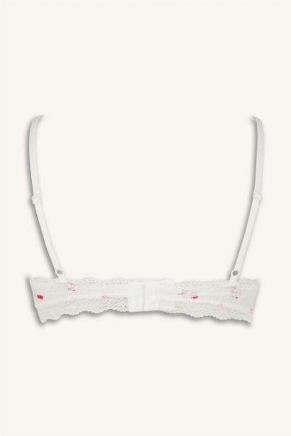 Dantel Detaylı Çıkarılabilir Kap Pedli Bralet