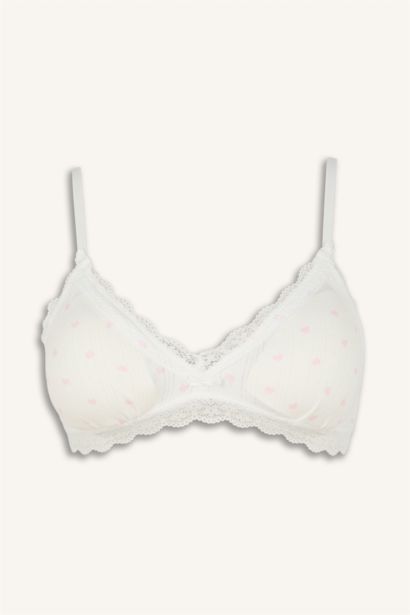 Dantel Detaylı Çıkarılabilir Kap Pedli Bralet