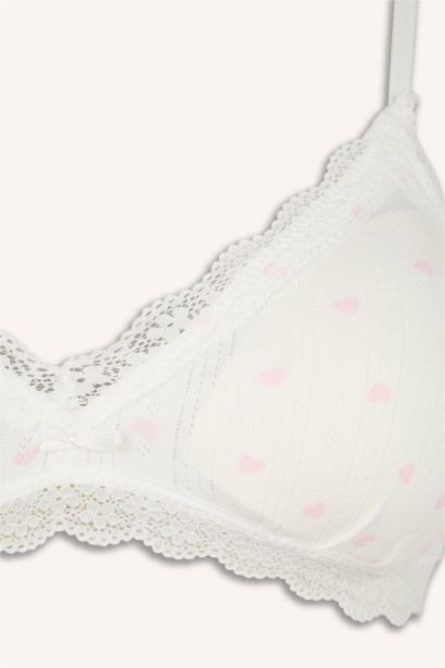 Dantel Detaylı Çıkarılabilir Kap Pedli Bralet