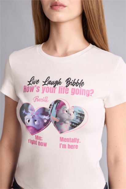 Barbie Baskılı Kız Çocuk Tişört