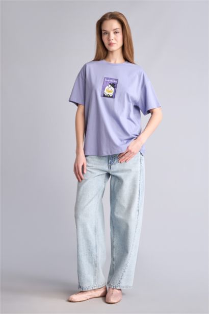 Oversize Lisanslı Baskılı Tişört