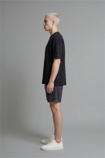 Relaxed Fit Bermuda Jean Şort