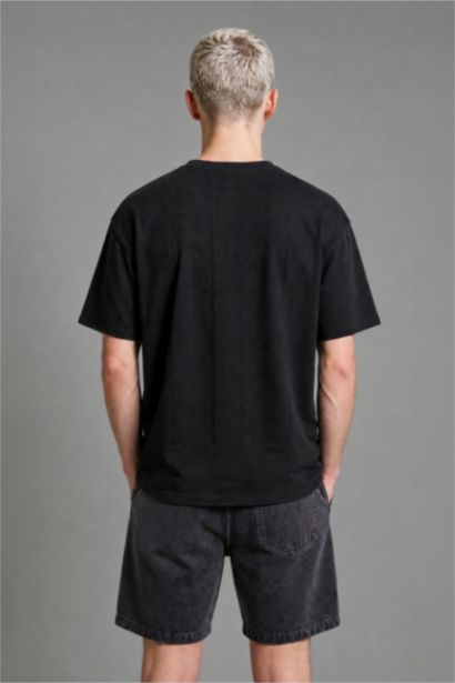 Relaxed Fit Bermuda Jean Şort