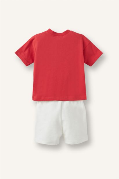 Baby Boy Palm Tree Print T-Shirt Shorts 2 Piece Set