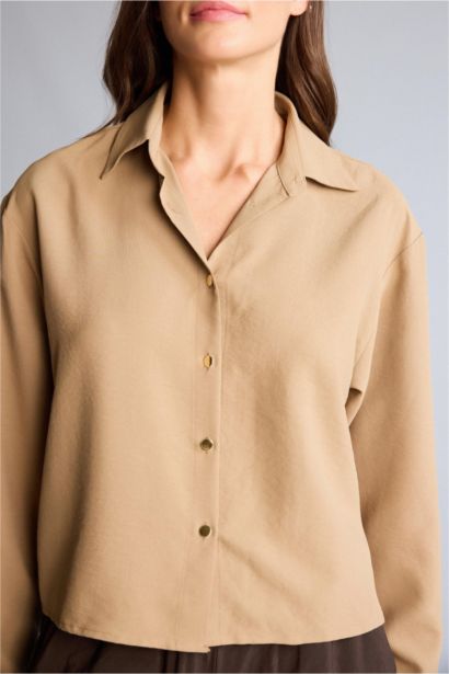 Cropped Fıt Gömlek