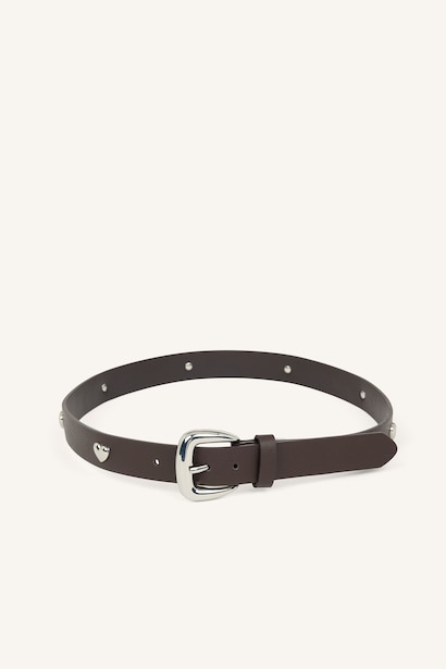 Woman Rectangle Clasp Faux Leather Jean Belt