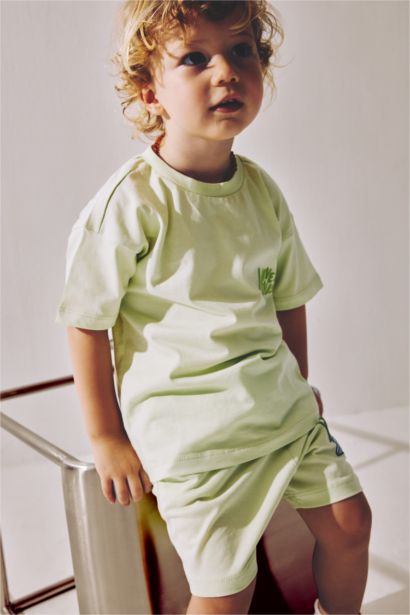 Baby Boy 2 piece Oversize Fit Crew Neck Set