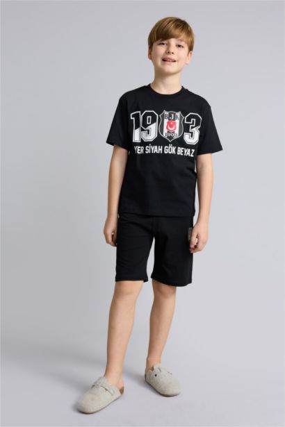 Beşiktaş Tişört Şort Pijama Takımı Erkek Çocuk
