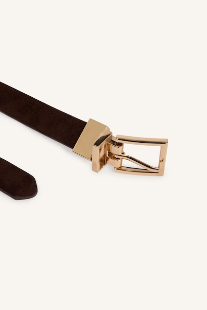 Woman Rectangle Clasp Faux Leather Jean Belt