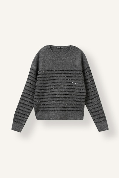 Girl Regular Fit Crew Neck Pullover