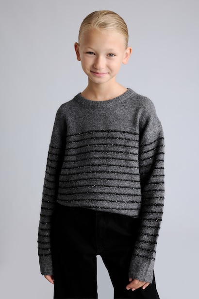 Girl Regular Fit Crew Neck Pullover