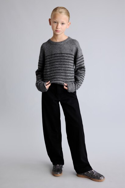 Girl Regular Fit Crew Neck Pullover
