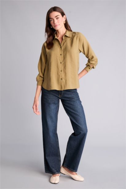 Overshırt Fıt Modal Gömlek