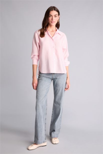 Overshırt Fıt Modal Gömlek