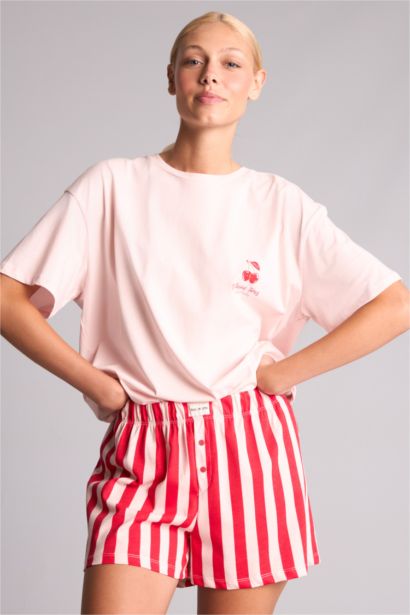 Regular Fit 2'li Baskılı Pijama Takımı