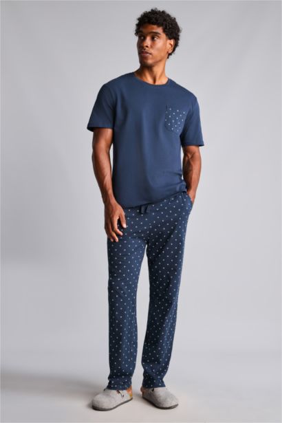 New Regular Fit Şort Tişört 2'li Pijama Takımı