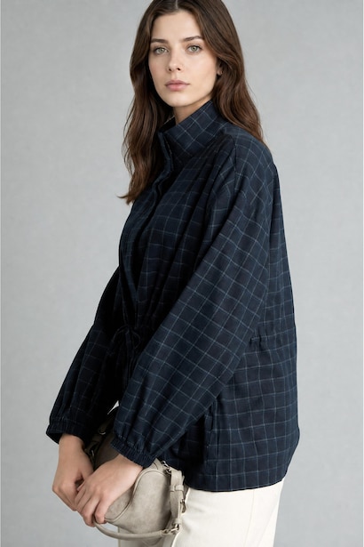Regular Fit Woven Long Sleeve Tunic