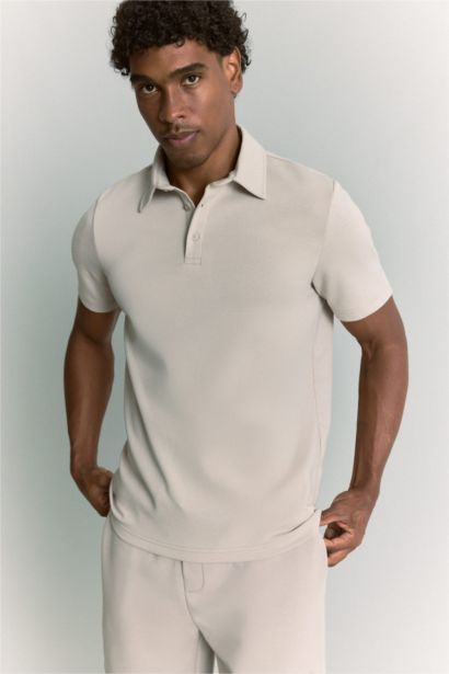 Standard Fit Short Sleeve Polo T-Shirt