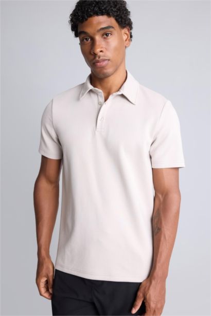 Standard Fit Short Sleeve Polo T-Shirt