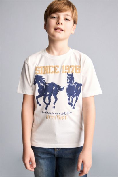 Regular Fit Animal Short Sleeve T-Shirt