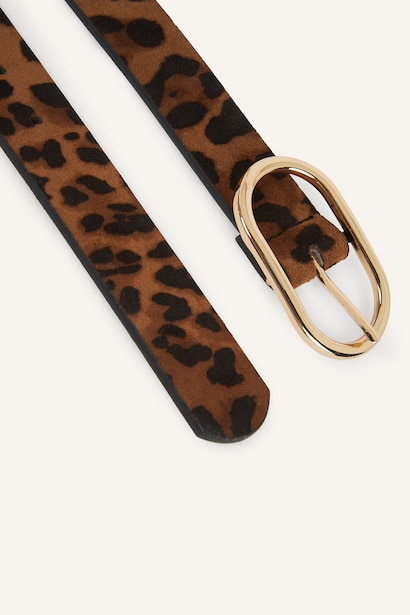 Woman Rectangular Buckle Faux Leather Belt