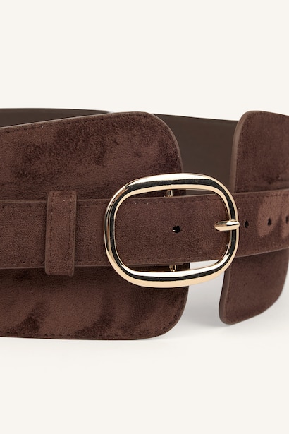 Woman Rectangle Clasp Faux Leather Dual Jean Belt