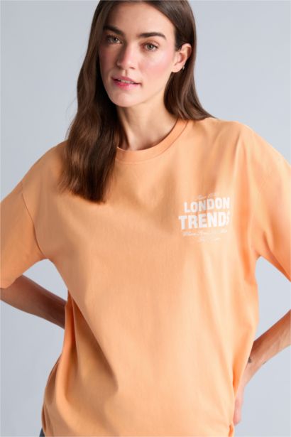 Oversize Baskılı Tişört