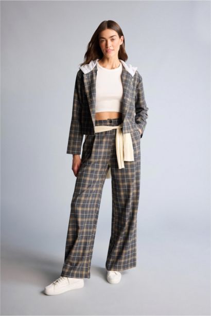 Kapüşonlu Blazer Ceket