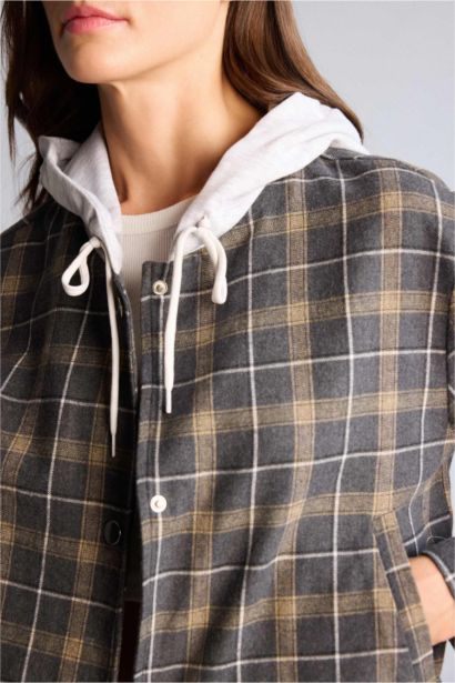 Kapüşonlu Blazer Ceket