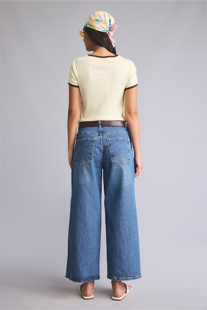 Culotte Yüksek Bel Jean