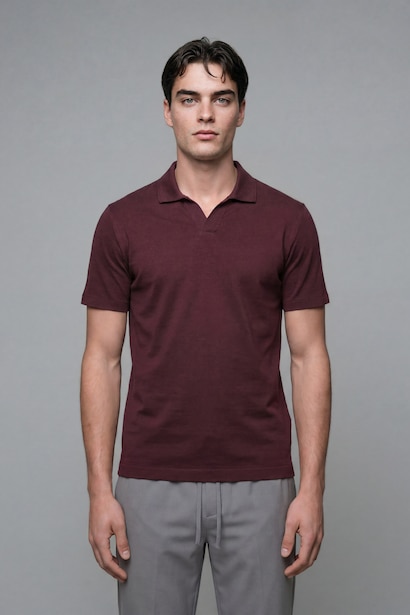 Regular Fit Short Sleeve 100% Cotton Polo T-Shirt