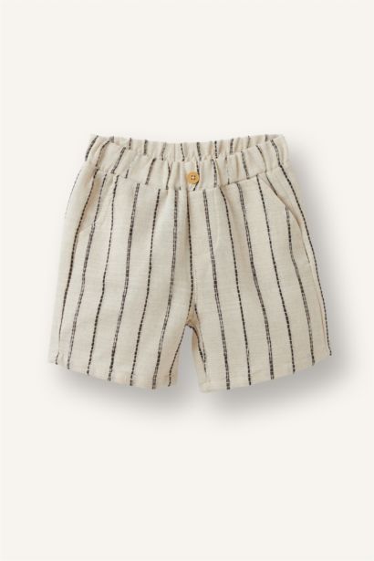 2 piece Regular Fit Crew Neck Striped Set