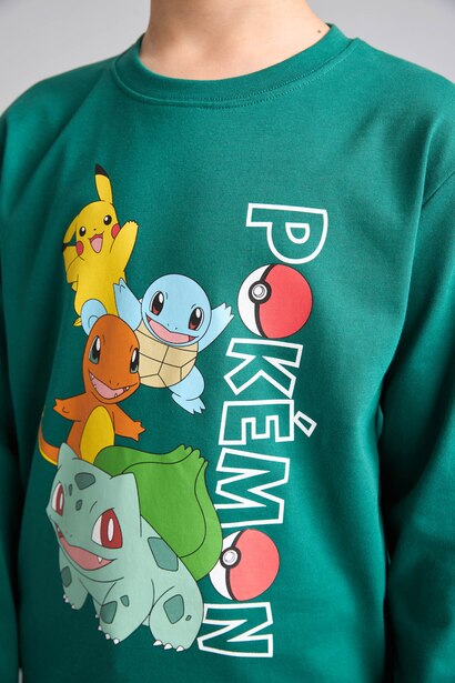 Pokémon Lisanslı Oversize Uzun Kollu Tişört Erkek Çocuk