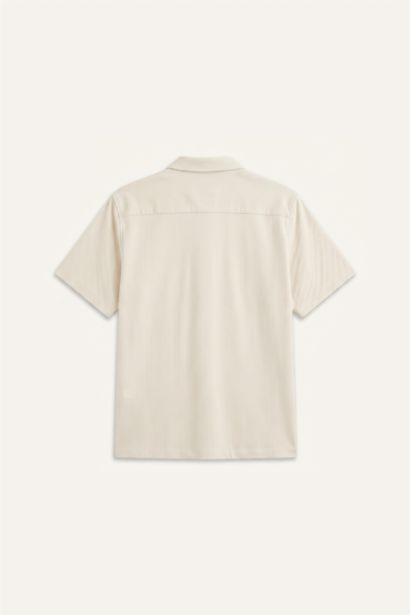 Boxy Fit Cotton Short Sleeve Shirt