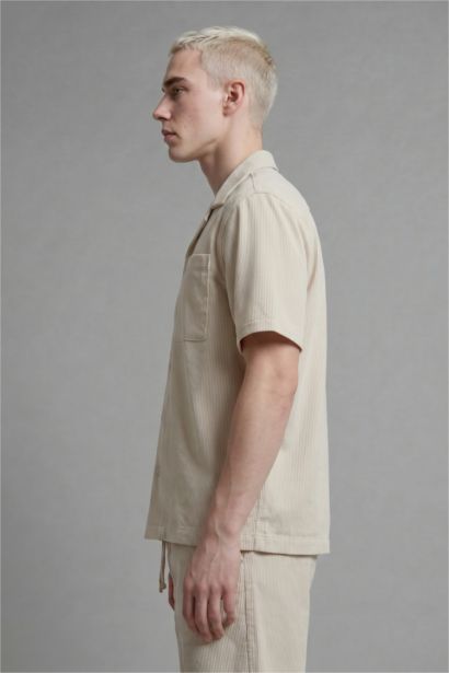 Boxy Fit Cotton Short Sleeve Shirt