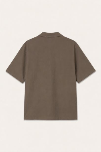 Boxy Fit Cotton Short Sleeve Shirt