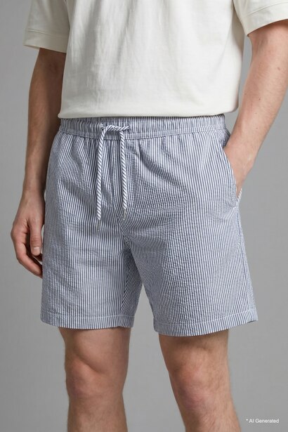 Relax Fit Elastic Waist Shorts