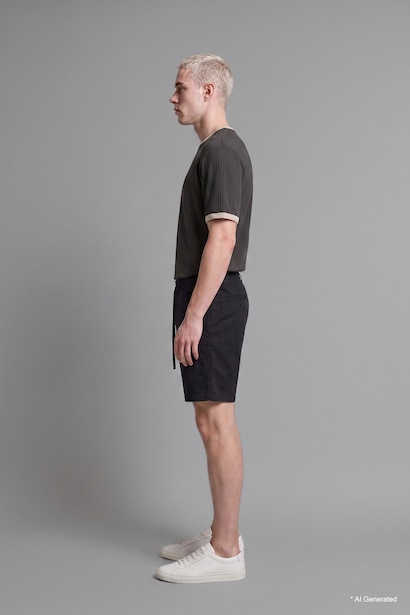 %100 Pamuk Relaxed Fit Bermuda Şort