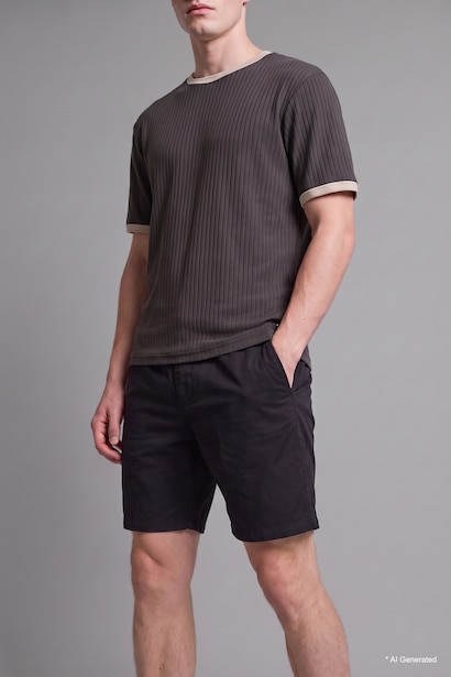 %100 Pamuk Relaxed Fit Bermuda Şort