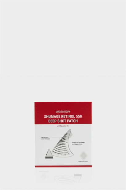 Meditherapy Shumage Retinol 550 Deep Shot Patch (4 Parça) Kırışıklık Önleyici 550 Mikro Spikül ve Retinollü Cilt Bakım Bantı