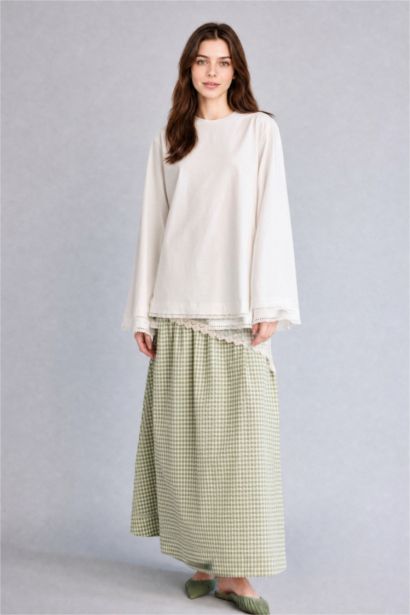 Relaxed Fit Uzun Kollu Tunik