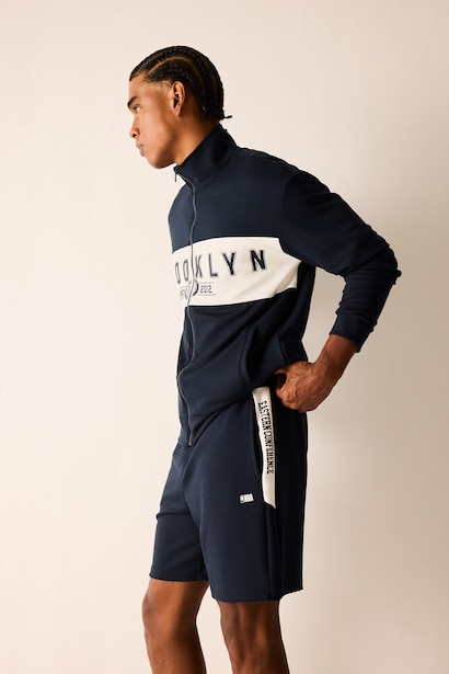 NBA Standart Fit Şeritli Şort